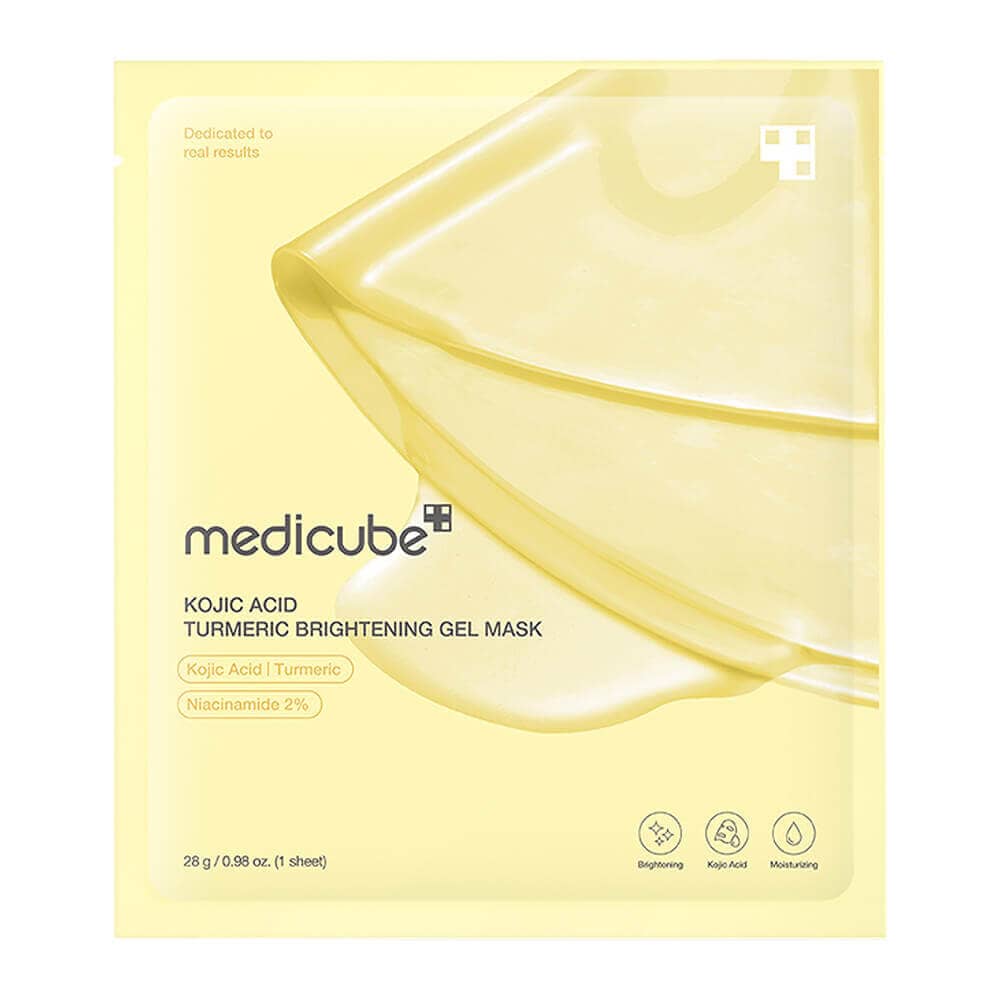 Гидрогелевая маска для сияния кожи medicube Kojic Acid Turmeric Brightening Gel Mask 1