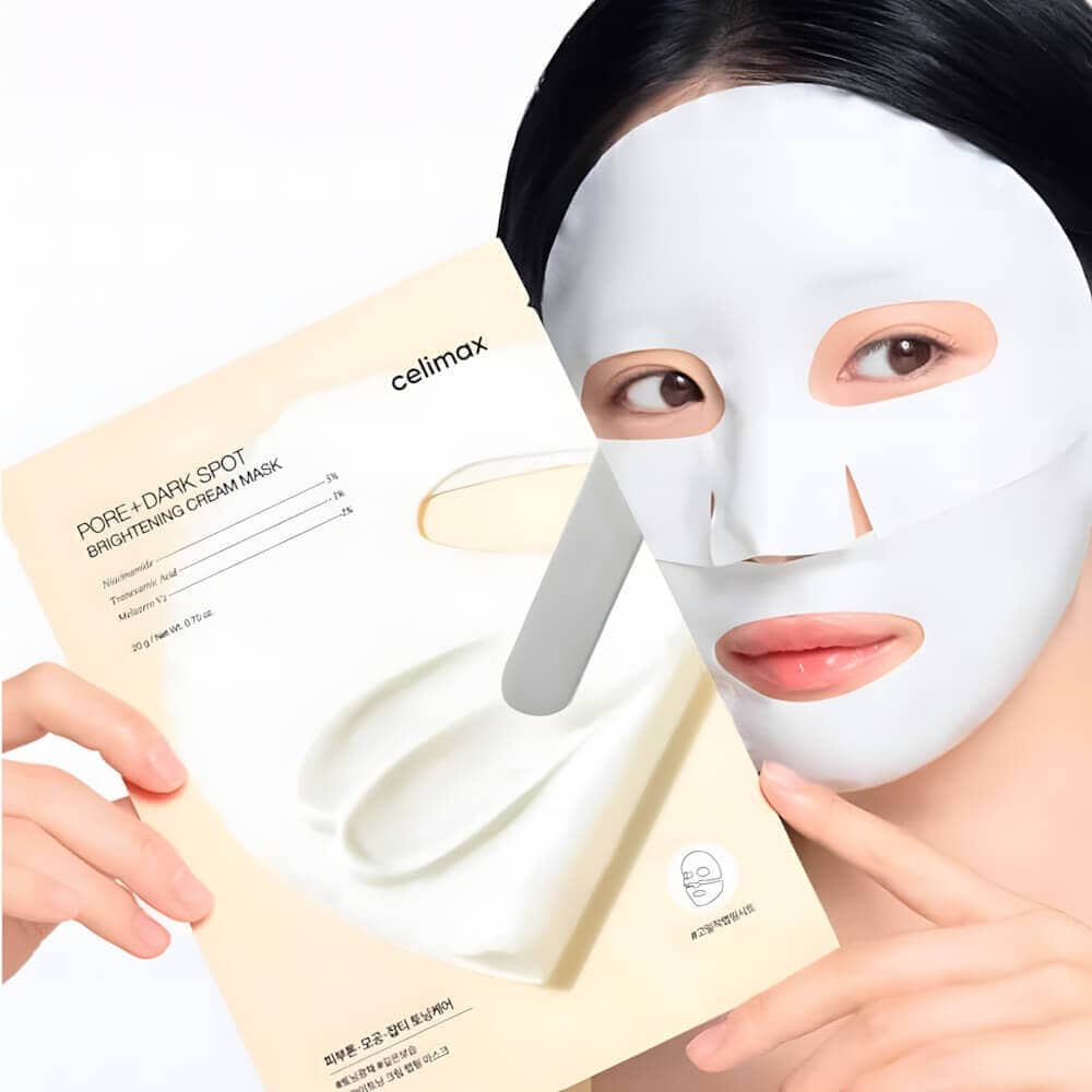 Осветляющая кремовая маска Celimax Pore+Dark Spot Brightening Cream Mask 3