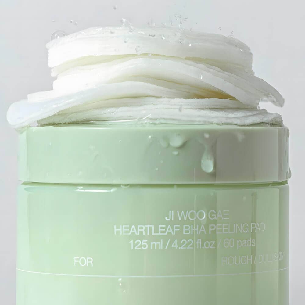 Отшелушивающие пэды с экстрактом хауттюйнии Celimax Ji Woo Gae Heartleaf BHA Peeling Pad 4