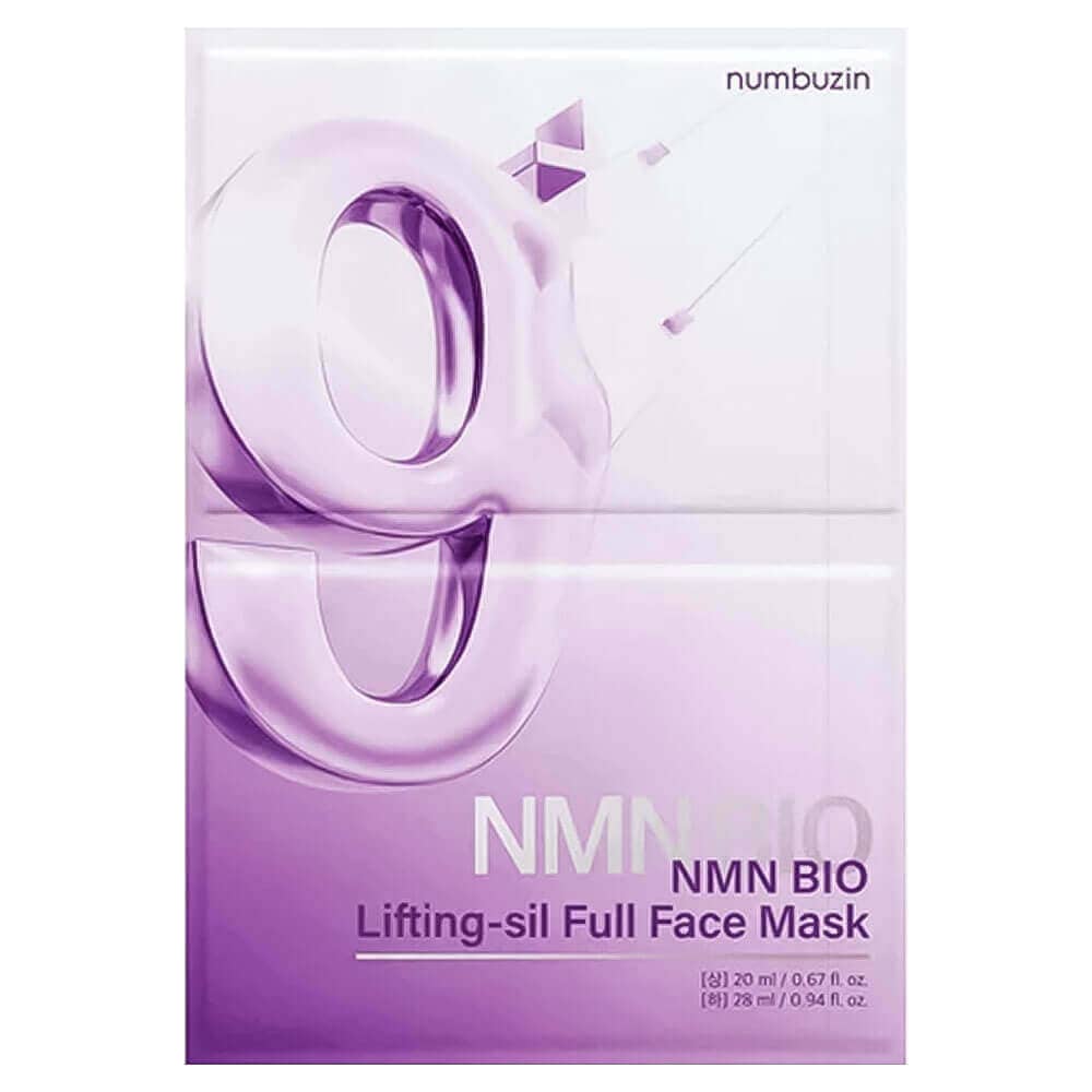 Тканевая 3D-маска для подтяжки лица numbuzin No.9 NAD+ Bio Lifting Full Cover Facial Mask 1
