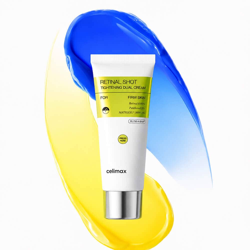 Двойной крем с ретиналем и пептидами Celimax The Vita-A Retinal Shot Tightening Dual Cream 4