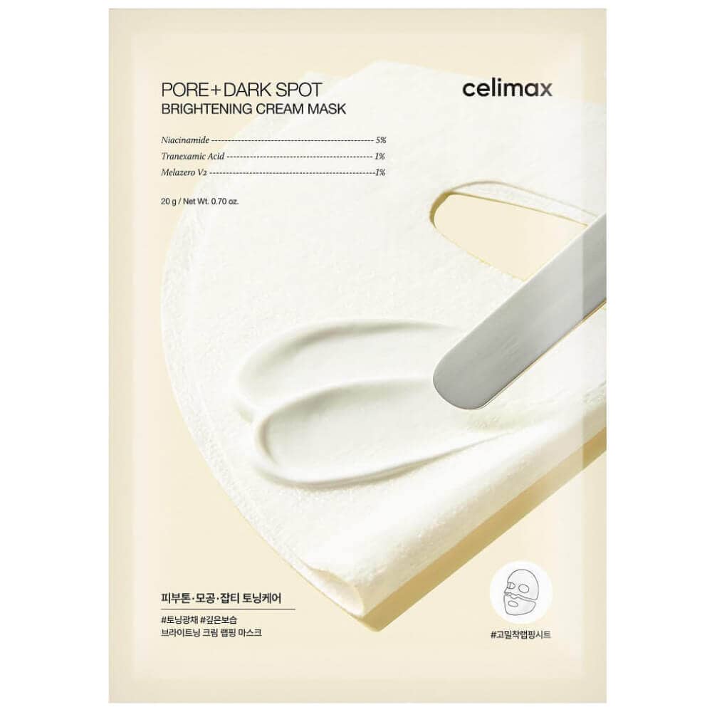 Осветляющая кремовая маска Celimax Pore+Dark Spot Brightening Cream Mask 1