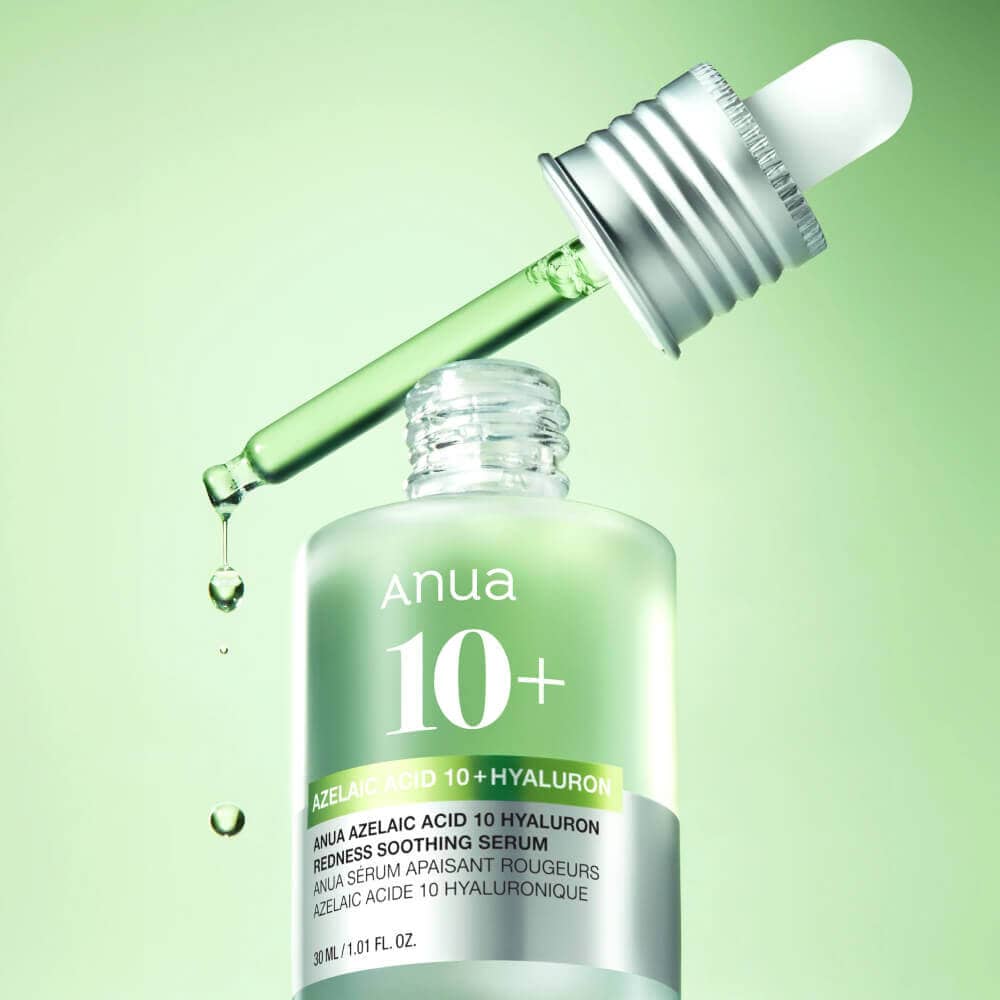 Сыворотка с азелаиновой кислотой Anua Azelaic Acid 10 Hyaluron Redness Soothing Serum 4