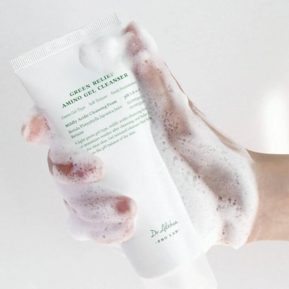 Гель-пенка для умывания с аминокислотами Dr. Althea Green Relief Amino Gel Cleanser 3