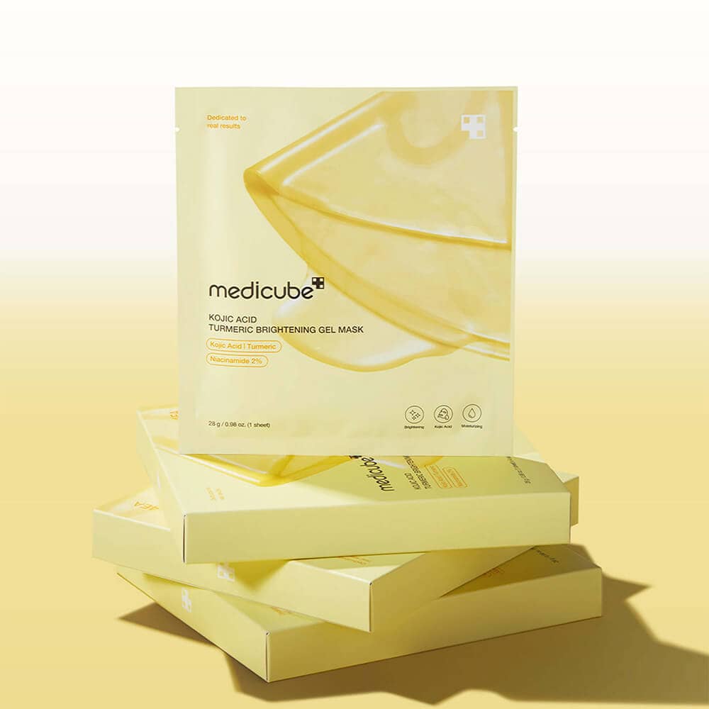 Гидрогелевая маска для сияния кожи medicube Kojic Acid Turmeric Brightening Gel Mask 3