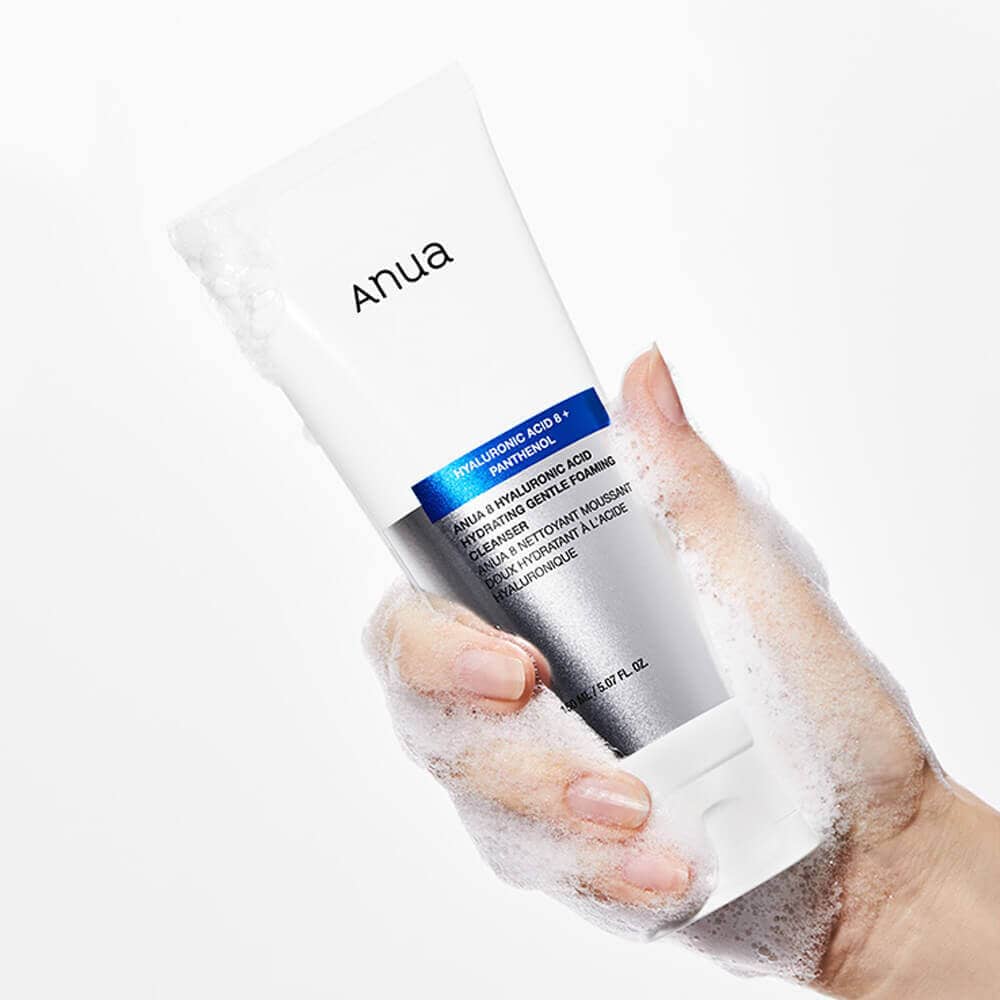 Мягкая пенка для умывания Anua 8 Hyaluronic Acid Hydrating Gentle Foaming Cleanser 2