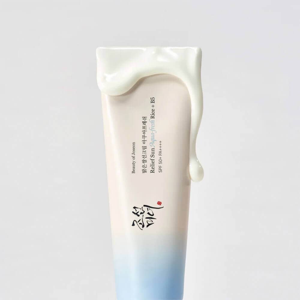 Лёгкий солнцезащитный крем с пантенолом Beauty of Joseon Relief Sun Aqua-fresh Rice+B5 SPF50+ PA++++ 3