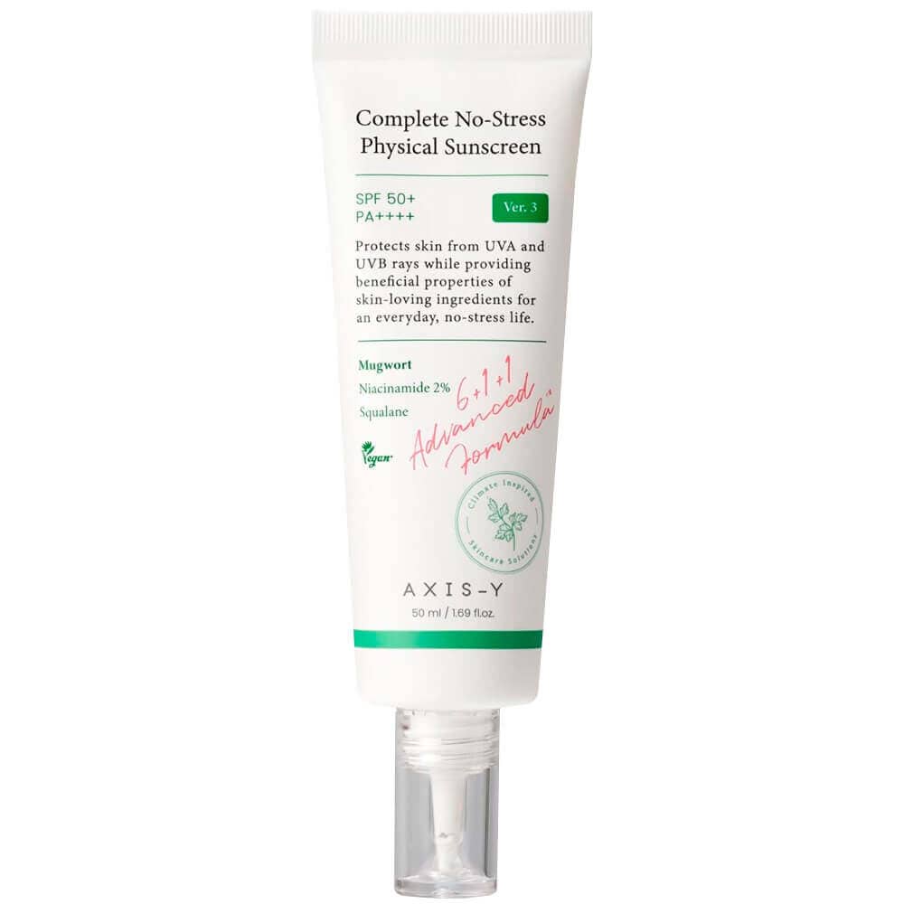 Лёгкий минеральный санскрин AXIS-Y Complete No-Stress Physical Sunscreen V. 3 SPF50+ PA++++ 1