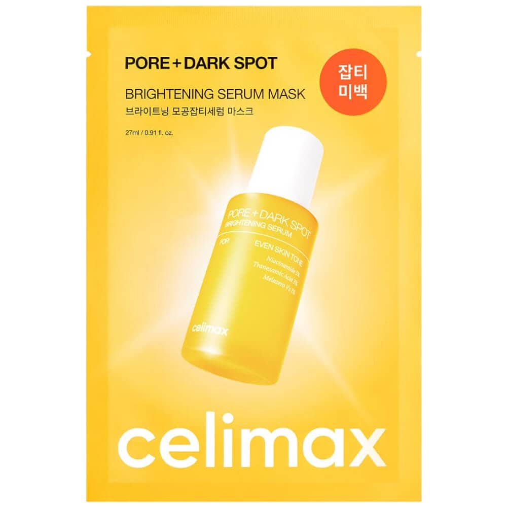 Маска для выравнивания тона и рельефа кожи Celimax Pore+Dark Spot Brightening Serum Mask 1