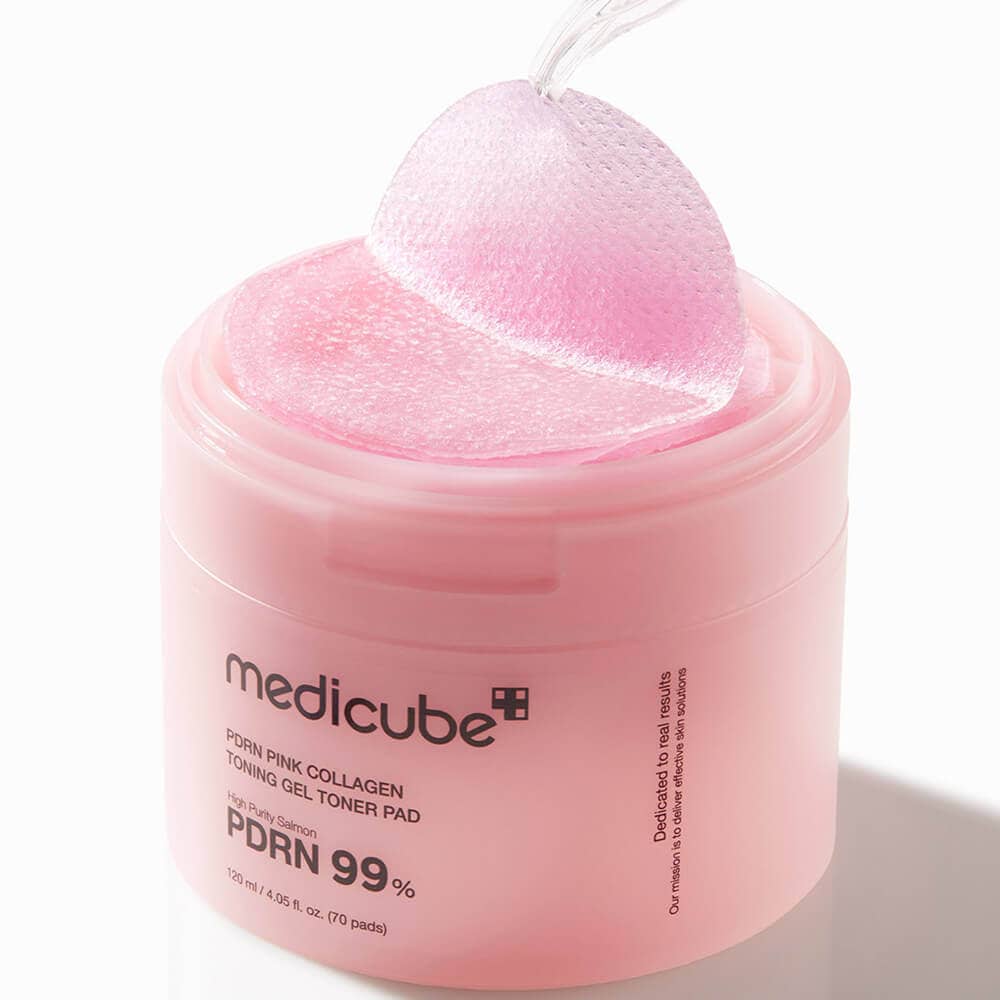 Гелевые тонер-пэды с ПДРН и коллагеном medicube PDRN Pink Collagen Toning Gel Toner Pad 2