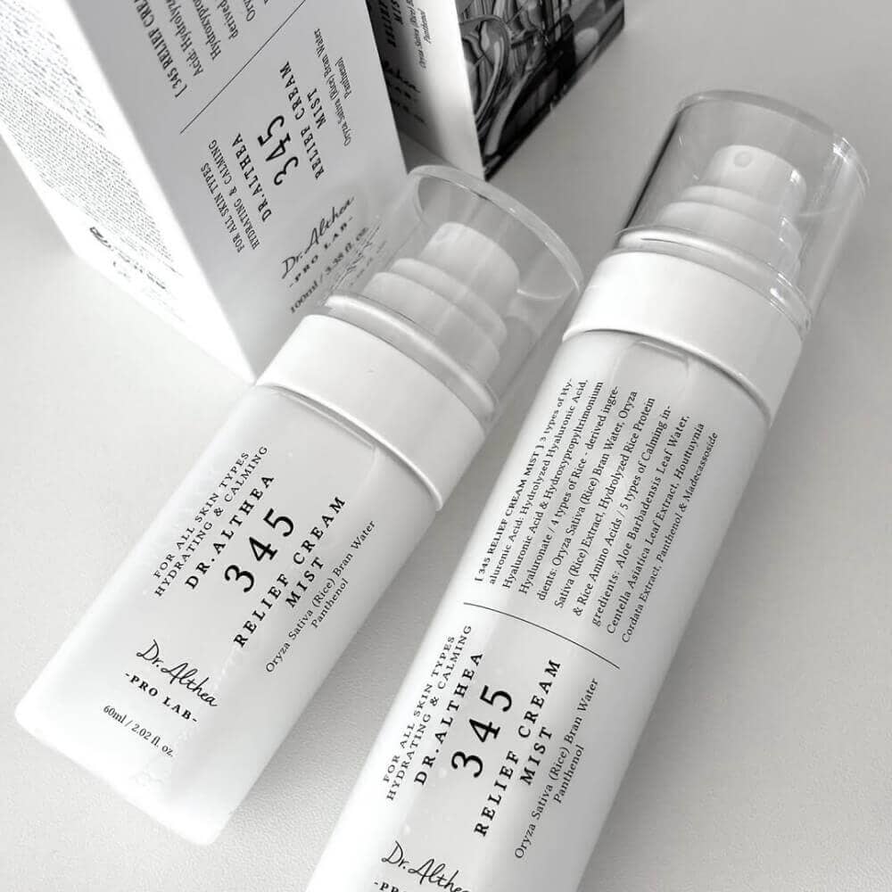 Успокаивающий мист с гидролатом риса и пантенолом Dr. Althea 345 Relief Cream Mist / 100 мл 3