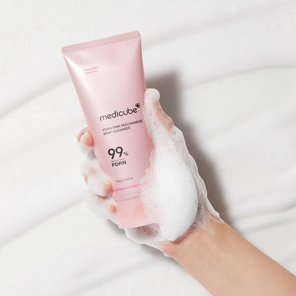 Пенка для умывания с ПДРН medicube PDRN Pink Niacinamide Whip Cleanser 2