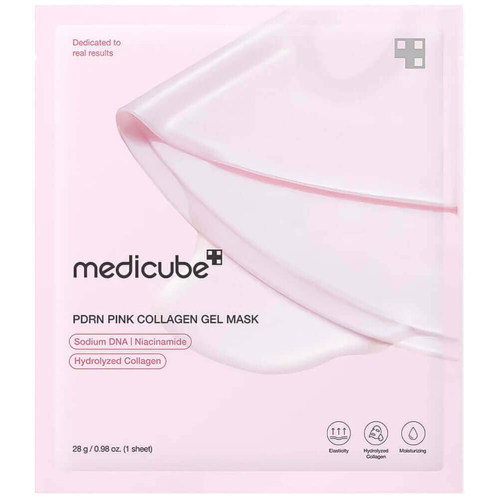 Гидрогелевая маска с ПДРН и коллагеном medicube PDRN Pink Collagen Gel Mask 1