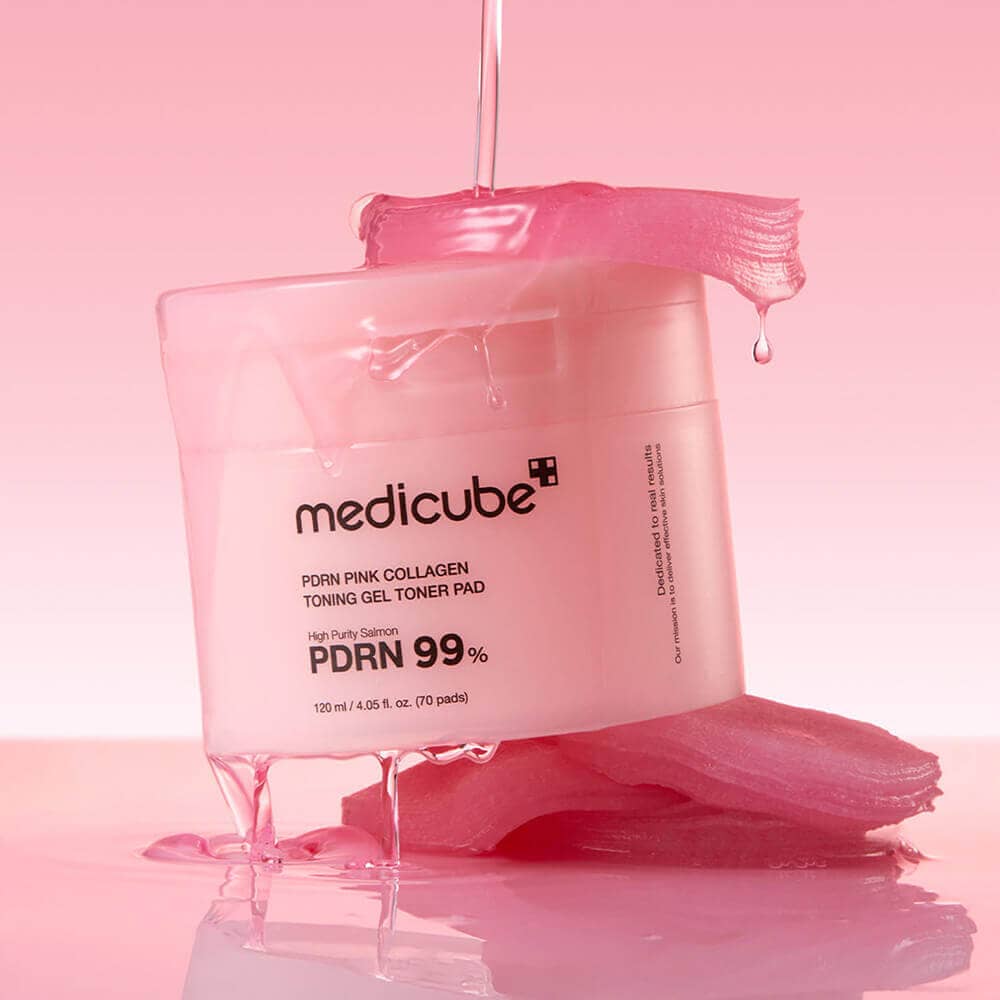Гелевые тонер-пэды с ПДРН и коллагеном medicube PDRN Pink Collagen Toning Gel Toner Pad 4