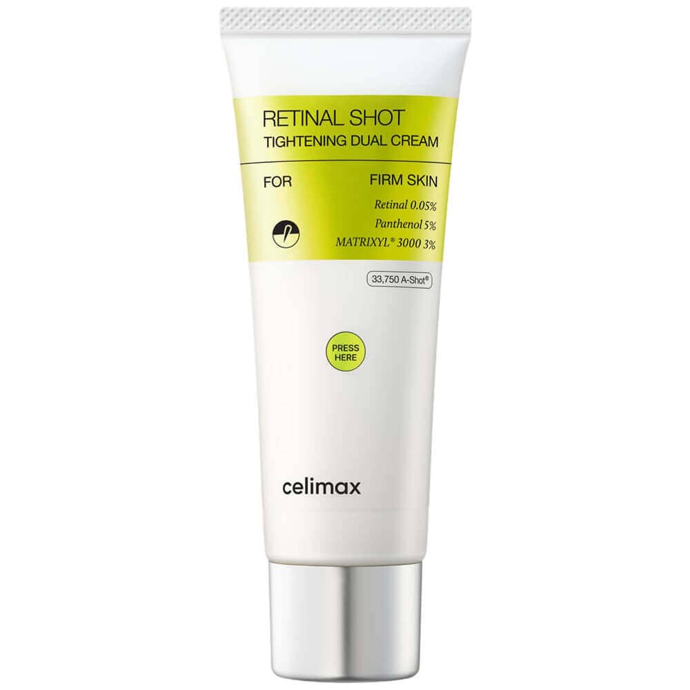 Двойной крем с ретиналем и пептидами Celimax The Vita-A Retinal Shot Tightening Dual Cream 1
