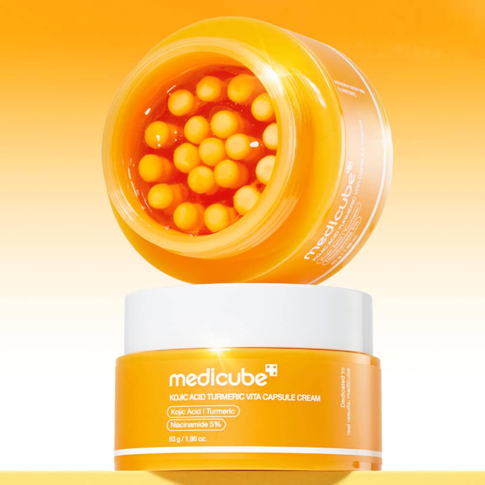 Капсульный крем для сияния кожи medicube Kojic Acid Turmeric Vita Capsule Cream 3
