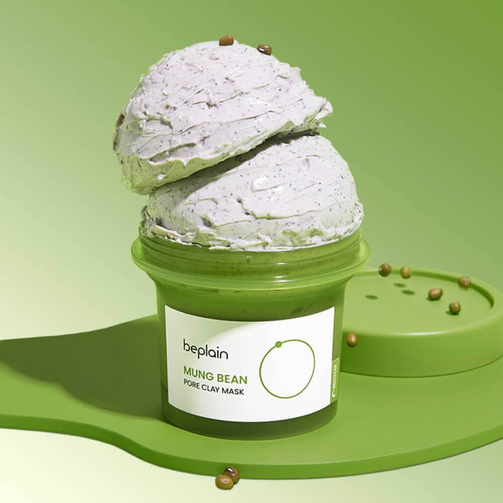 Глиняная маска для сужения пор с бобами маш beplain Mung Bean Pore Clay Mask 2