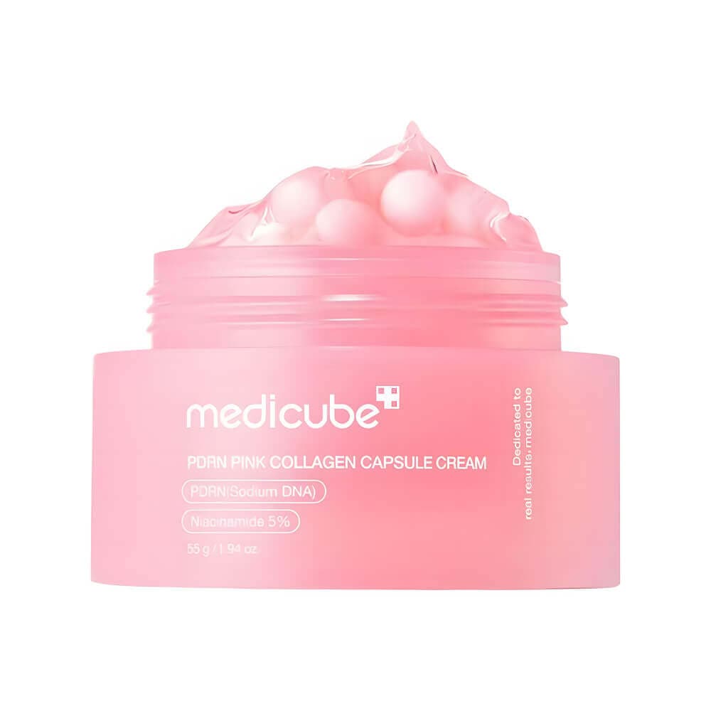Укрепляющий капсульный крем с ПДРН и пептидами medicube PDRN Pink Collagen Capsule Cream