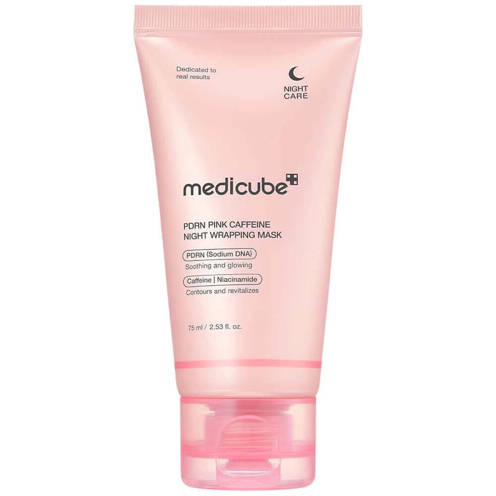 Ночная маска-плёнка с ПДРН и кофеином medicube PDRN Pink Caffeine Night Wrapping Mask