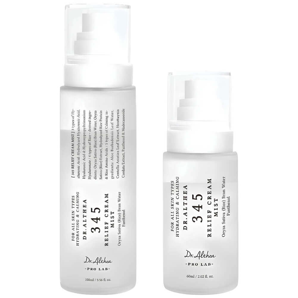 Успокаивающий мист с гидролатом риса и пантенолом Dr. Althea 345 Relief Cream Mist / 100 мл