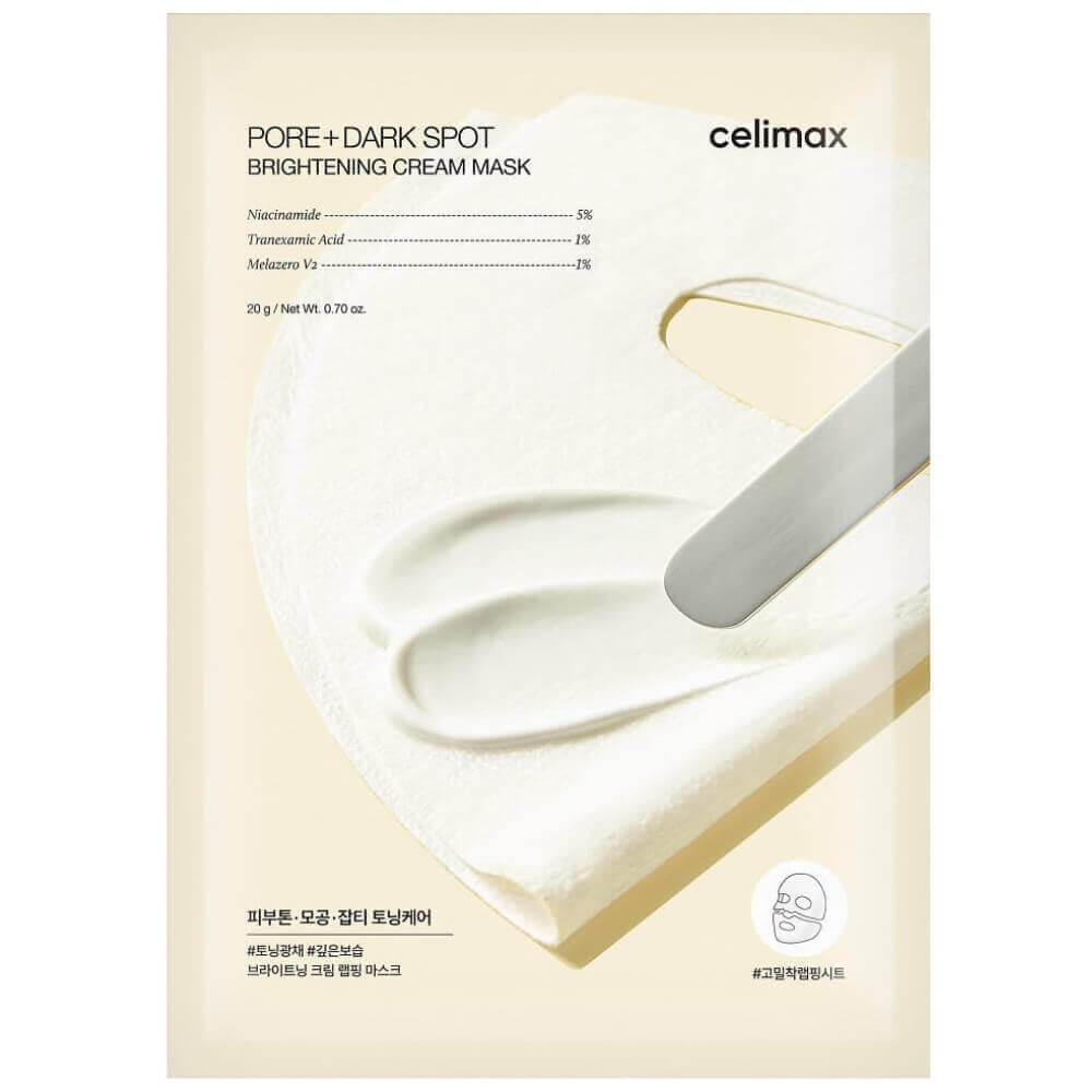 Осветляющая кремовая маска Celimax Pore+Dark Spot Brightening Cream Mask